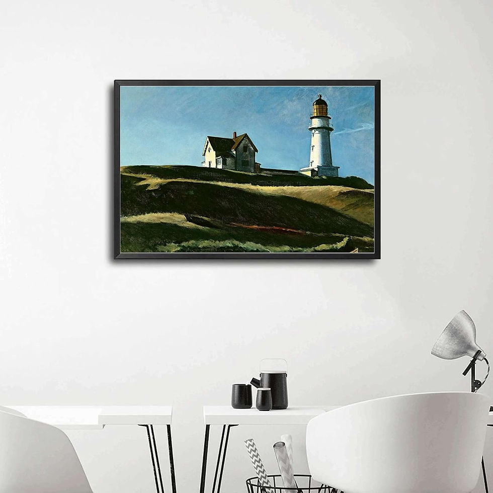 Miniatura: Edward Hopper,A Colina do Farol,releitura,quadro,poster,replica,canvas,reprodução,gravura,tela,comprar,cópia,fine art,giclée