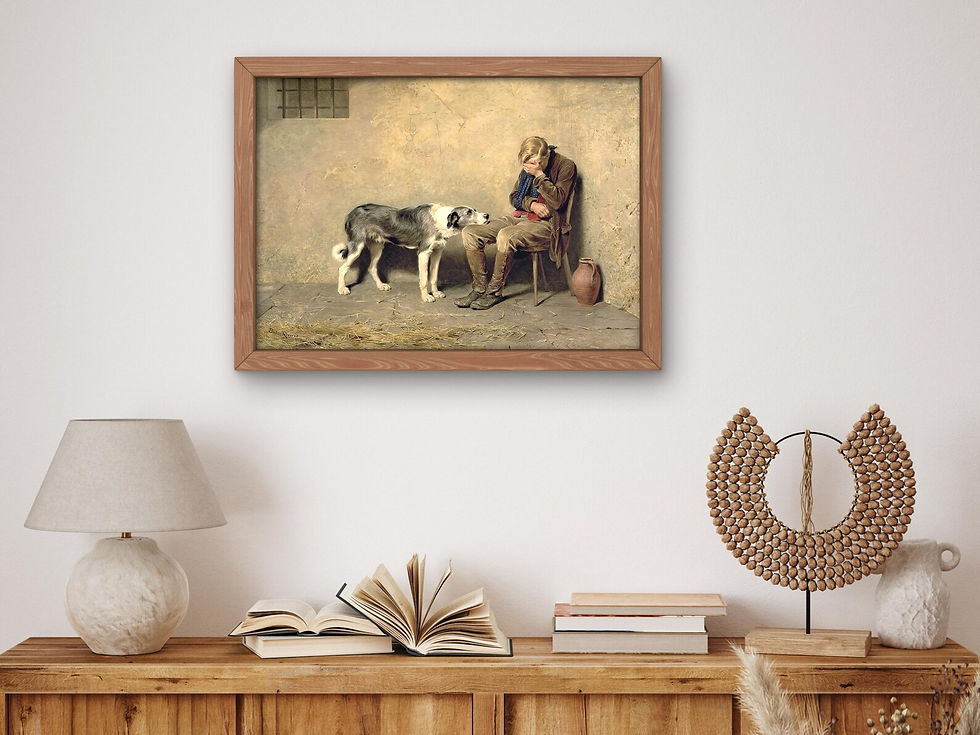 Miniatura: Briton Rivière,Fidelidade,Fidelity,cachorro,cão,quadro,reprodução,poster,canvas,gravura,replica,comprar,cópia,pintura,arte