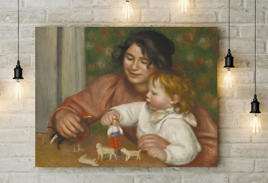 Miniatura: Renoir,Criança com Brinquedos,quadro,poster,gravura,replica,reprodução,canvas,comprar,fine art,cópia,giclée,foto,tela