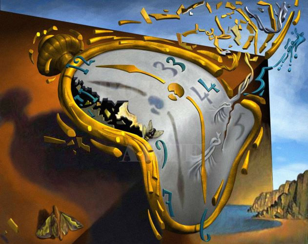Miniatura: Salvador Dali,Relógio Derretido,The Melting Watch,quadro,poster,replica,gravura,canvas,reprodução,tela,releitura,comprar,copr