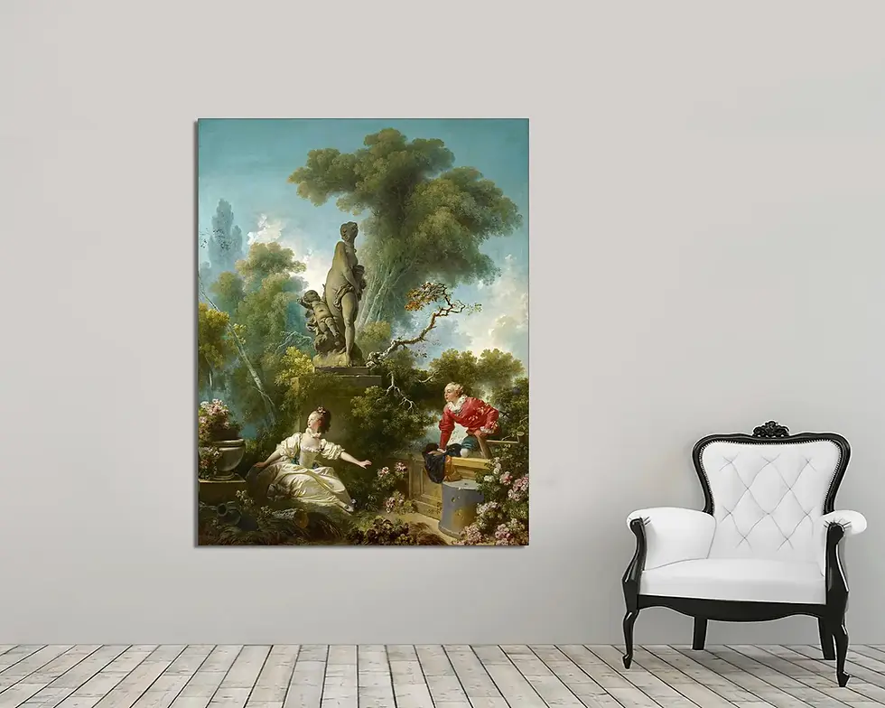 Miniatura: Jean Honoré Fragonard,O Progresso do Amor,O Encontro,quadro,poster,replica,gravura,canvas,reprodução,tela,giclee,comprar,fine