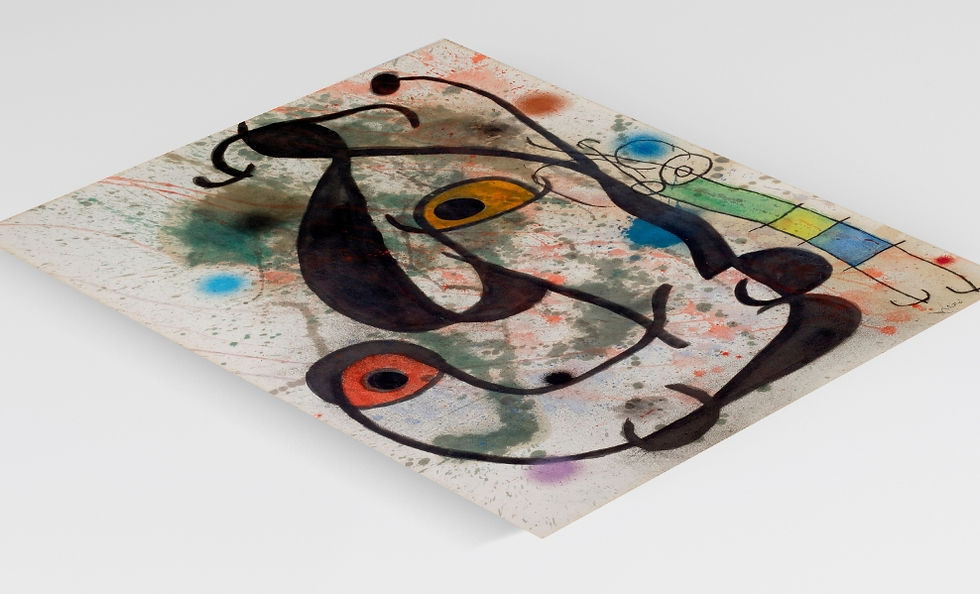 Miniatura: Joan Miró,Homem e Mulher,releitura,quadro,reprodução,poster,canvas,gravura,replica,pintura,comprar,copia,obra,arte,fine art