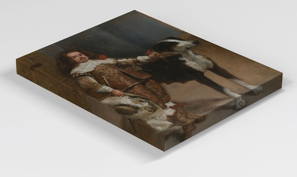 Miniatura: Diego Velázquez,Anão e o Cão,quadro,poster,replica,canvas,gravura,reprodução,comprar,copia,fine art,giclée,obra
