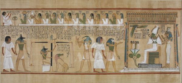 Miniatura: Hunefer,O Papiro de Hunefer,O Julgamento de Hunefer no Tribunal de Osíris,quadro,poster,gravura,replica,canvas,comprar,copia