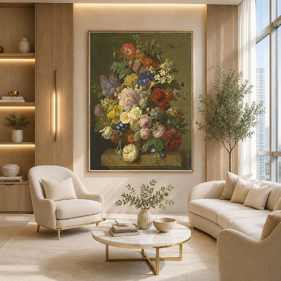 Jan Frans Van Dael,Coroa Imperial,Rosas,Jacintos,Íris e outras Flores,quadro,poster,réplica,canvas,gravura,reprodução,comprar