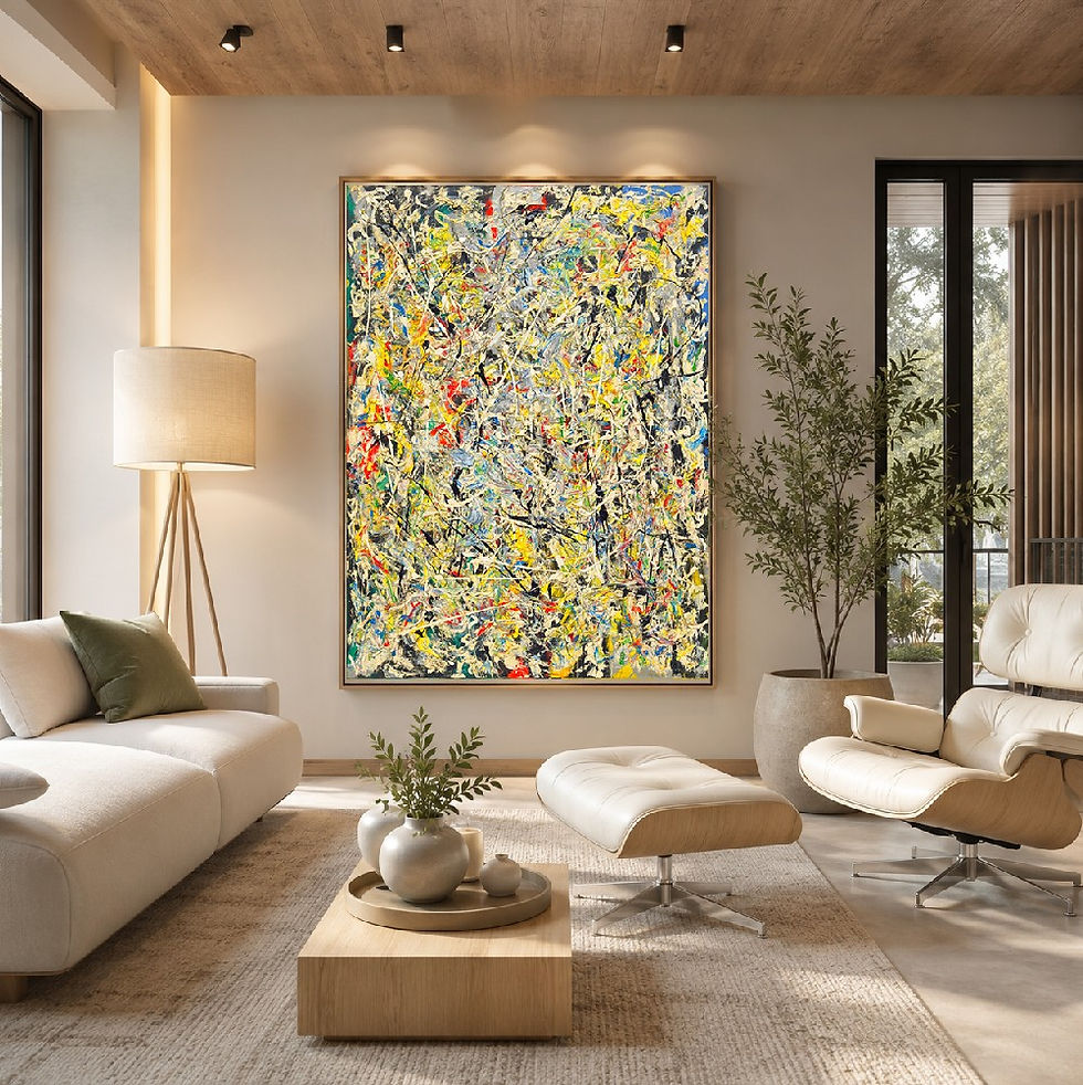 Jackson Pollock,Luz Branca,white light,abstrato,Amarelo,poster, gravura, reprodução, canvas, replica, releitura,tela,pintura