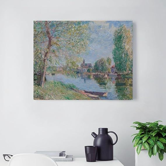 Miniatura: Alfred Sisley,Primavera em Moret-sur-Loing,quadro,reprodução,poster,canvas,gravura,replica,foto,tela,comprar,copia,fine art