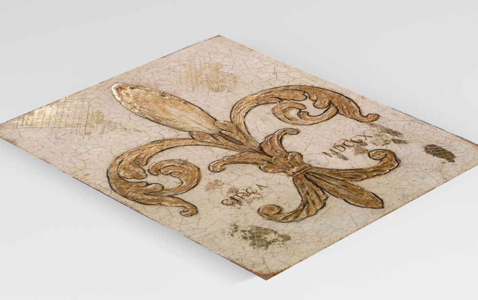 Miniatura: flor de liz dourada,quadro flor de liz,gravura flor de liz,quadro,poster,gravura,reprodução,canvas,replica,tela,comprar,copia