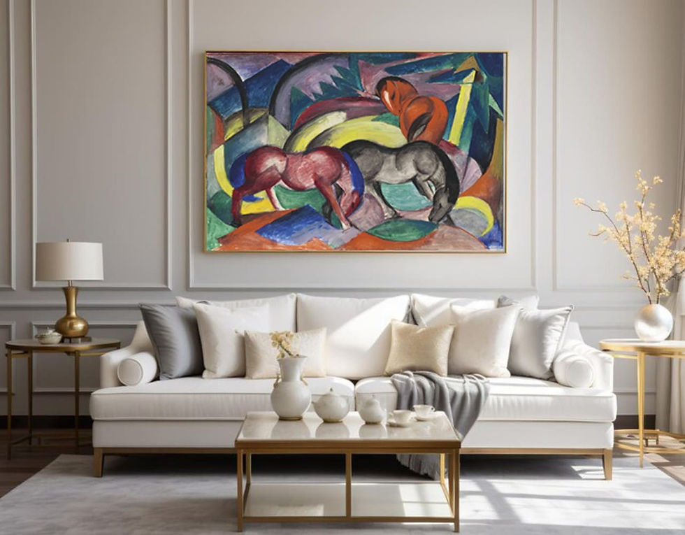 Franz Marc - Três Cavalos