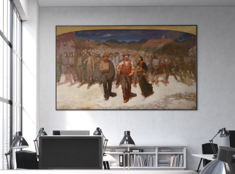 Giuseppe Pellizza da Volpedo,Torrente,Fiumana,quadro,poster,gravura,replica,canvas,reprodução,foto,tela,pintura,comprar,copia