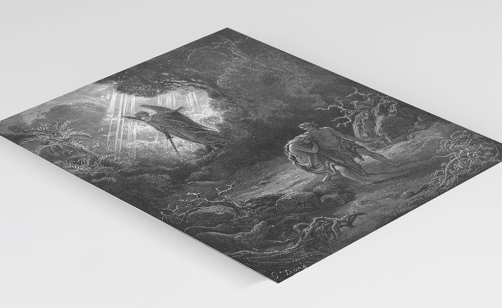 Miniatura: Gustave Doré,Adão e Eva,adam and eve,quadro,poster,replica,canvas,reprodução,gravura,comprar,copia,pintur