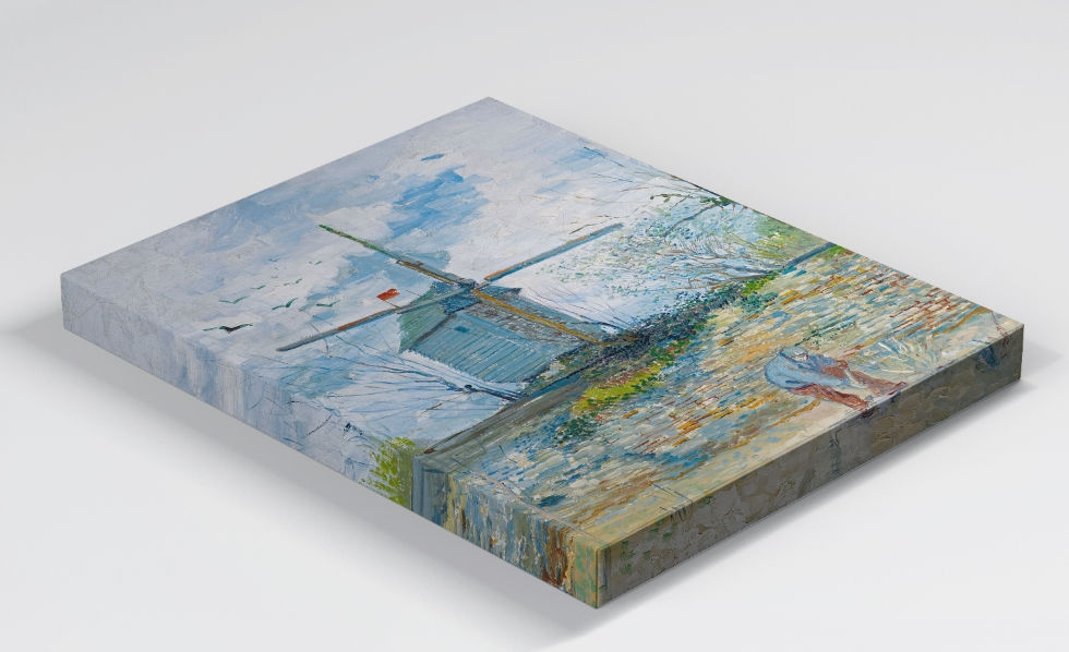 Van Gogh,Moinho,Le Moulin de la Galette,1887,quadro,reprodução,poster,canvas,gravura,replica,fototela,tela,pintura,releitura