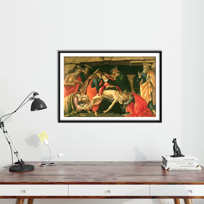 Miniatura: sandro botticelli,Lamentação sobre o Cristo Morto,quadro,poster,replica,gravura,reprodução,canvas,foto,tela,pintura,comprar
