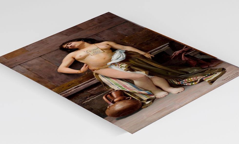 Miniatura: Oscar Pereira da Silva,Escrava Romana,quadro,poster,replica,canvas,gravura,reprodução,tela,releitura,fototela,comprar