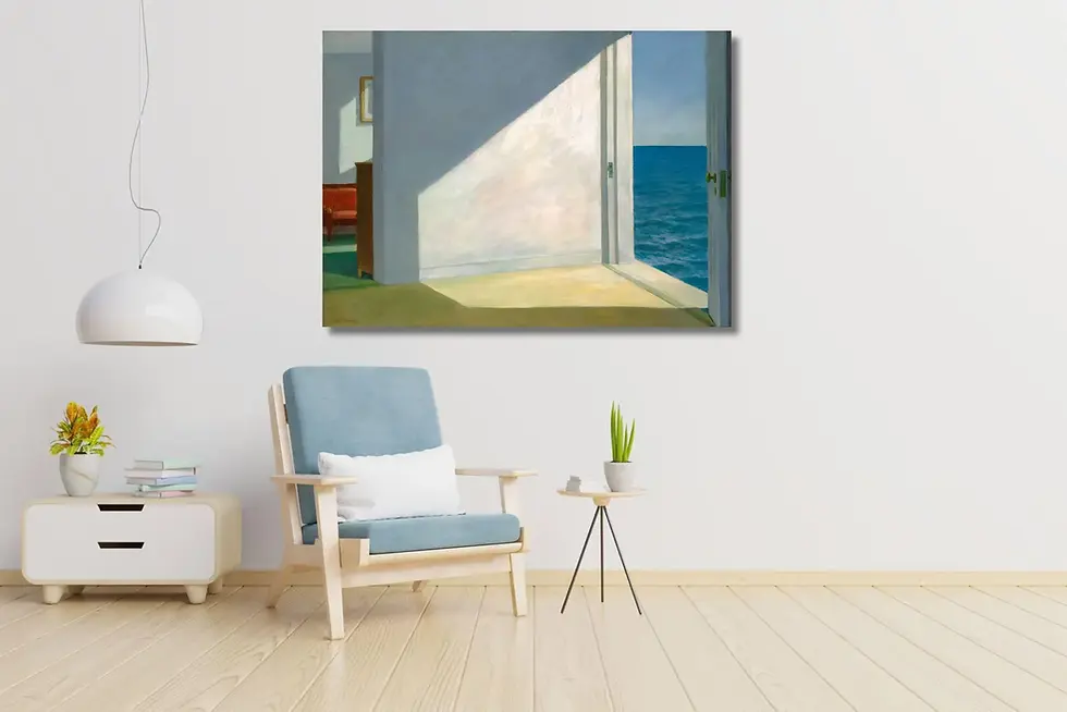 Miniatura: Edward Hopper,Quartos à Beira-Mar,1951,rooms by the sea,quadro,poster,replica,canvas,reprodução,gravura,tela,comprar,obra,art