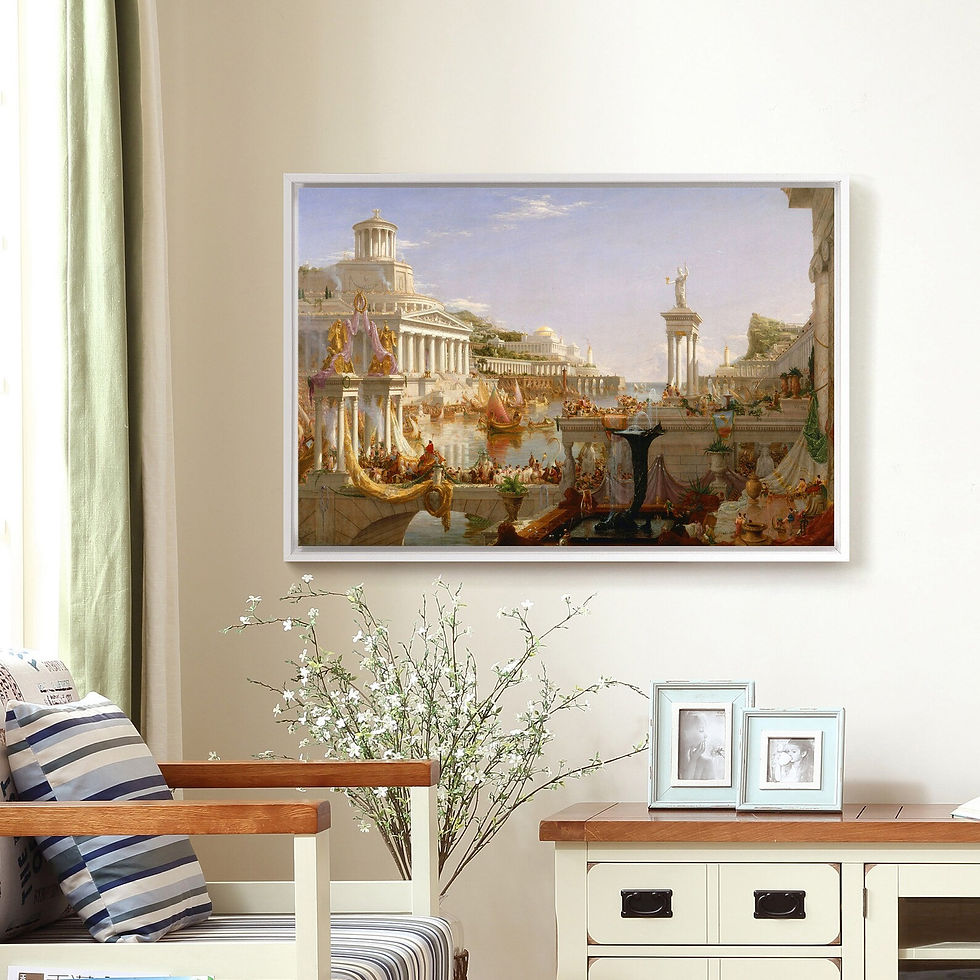 Miniatura: Thomas Cole,Curso do Império,A Consumação do Império,quadro,reprodução,poster,canvas,gravura,replica,fototela,tela,pintura