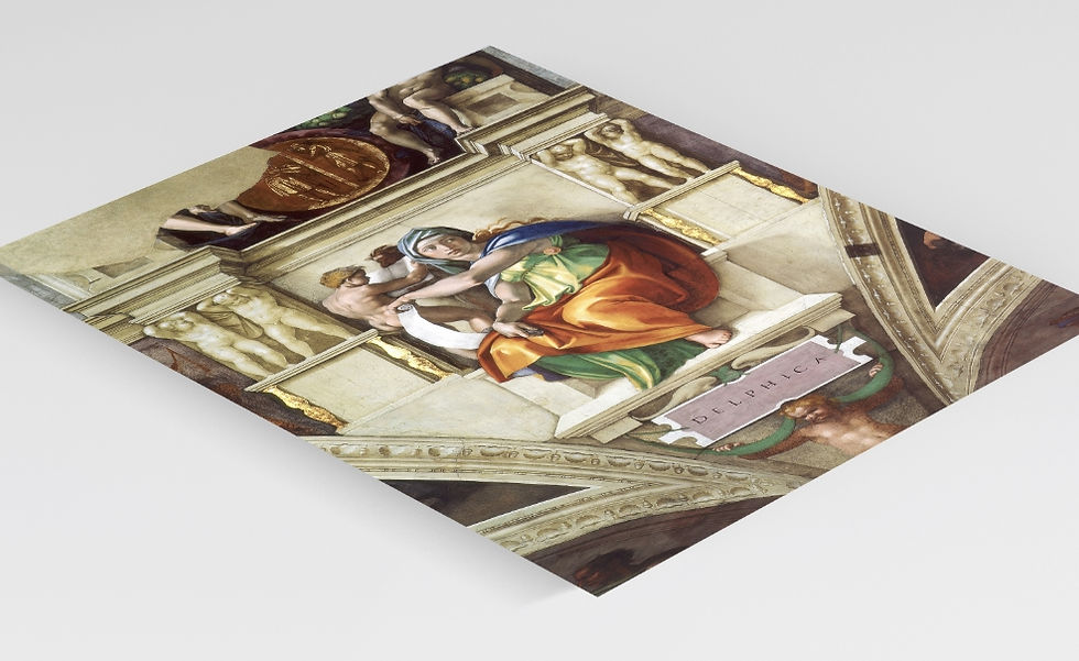 Miniatura: Michelangelo,Delphica,quadro,reprodução,poster,canvas,gravura,replica,fototela,pintura,comprar,copia,obra,arte,fine art