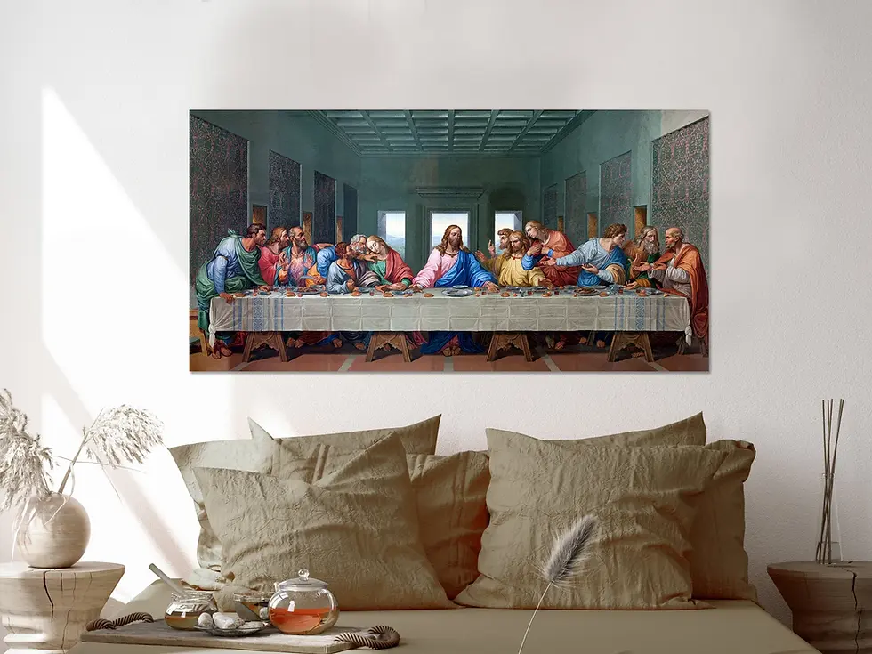 Miniatura: Giacomo Raffaelli, Santa Ceia, Última Ceia, quadro, poster, gravura, réplica, reprodução, canvas, tela, pintura, religiosa