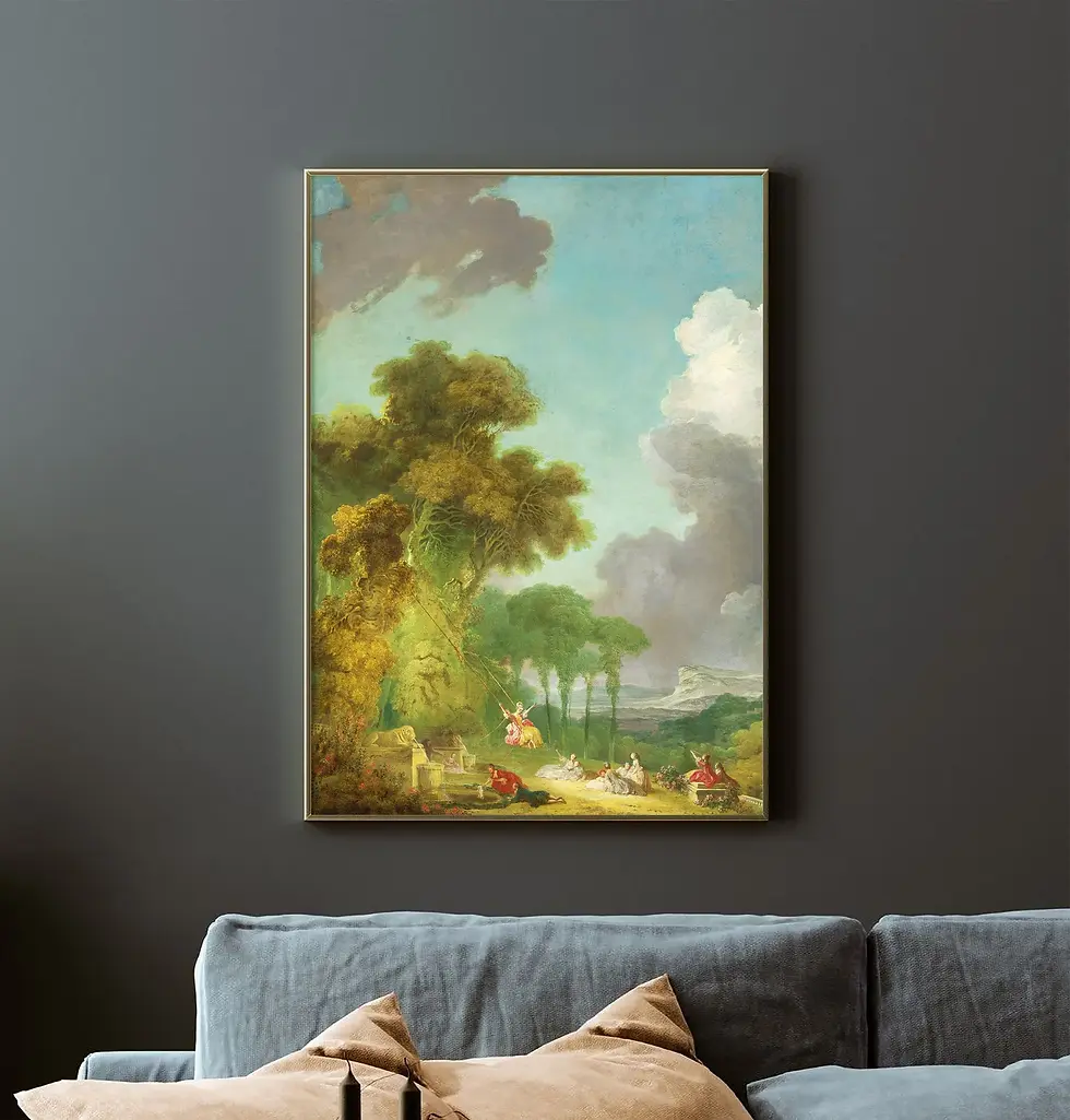Miniatura: Jean-Honoré Fragonard,O Balanço,The Swing,quadro,poster,replica,canvas,gravura,reprodução,pintura,comprar,copia,fine art,obra