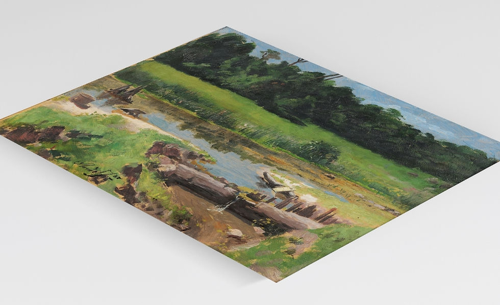 Miniatura: Almeida Junior,Paisagem Fluvial,quadro,poster,gravura,replica,canvas,reprodução,tela,releitura,comprar,copia,fine art,giclée,