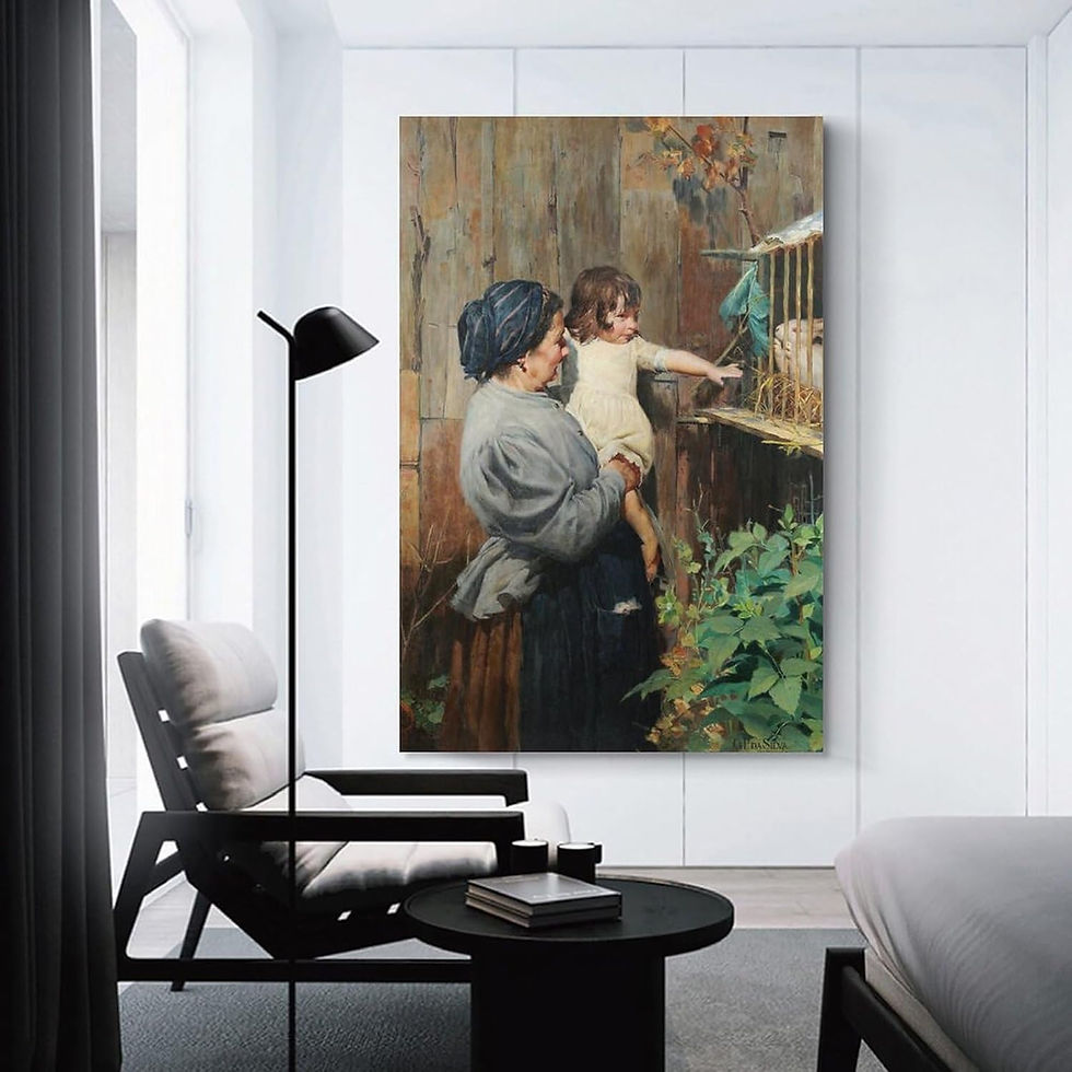 Miniatura: Oscar Pereira da Silva,Quintal da Vovó,Criação da vovó,quadro,poster,replica,canvas,gravura,reprodução,tela,pintura,comprar