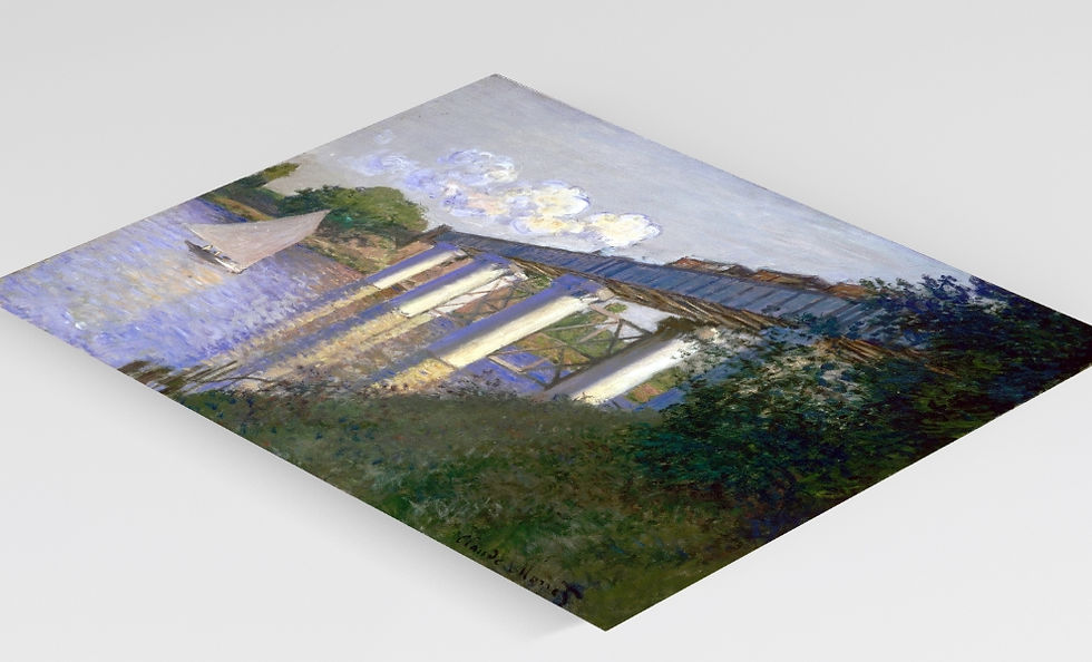 Miniatura: Monet,Ponte em Argenteuil,the bridge at argenteuil,ponte de argenteuil,quadro,poster,replica,canvas,reprodução,gravura,tela,c