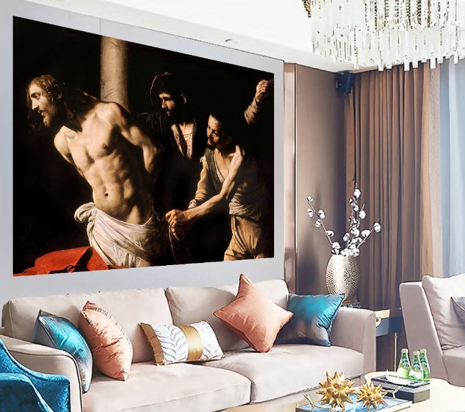 Caravaggio,A Flagelação de Cristo,quadro,reprodução,poster,canvas,gravura,replica,fototela,tela,pintura,releitura,comprar