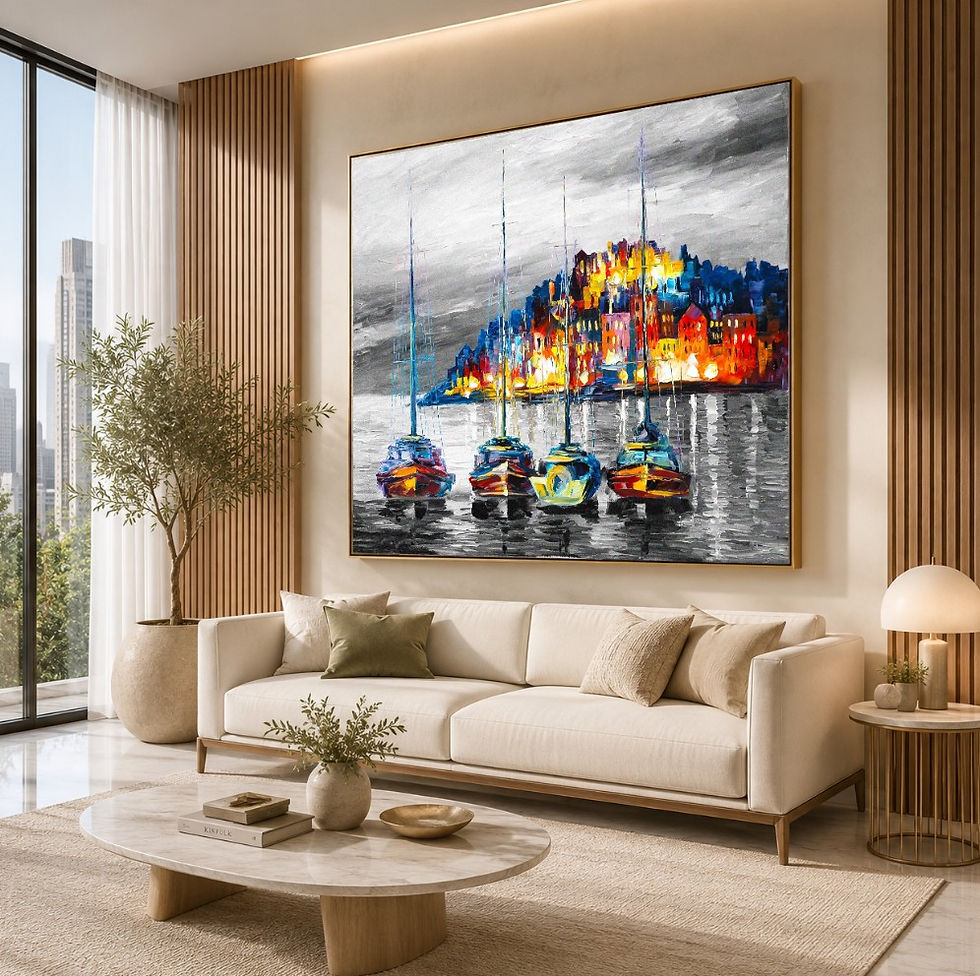Leonid Afremov,barcos,quadro decorativo colorido,poster,replica,canvas,gravura,reprodução,pintura,comprar,copia,fine art,tela