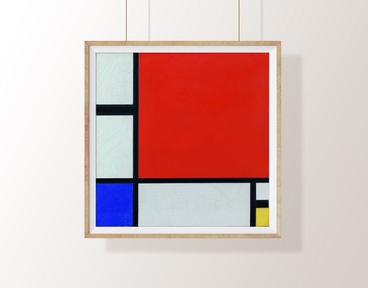 Miniatura: Mondrian,Composição com Azul,Vermelho,Amarelo,quadro,poster,gravura,canvas,replica,reprodução,comprar,copia,pintura,obra,fine
