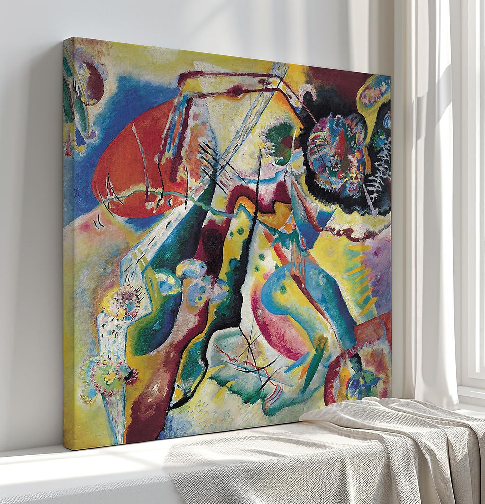Miniatura: Kandinsky,Pintura com Mancha Vermelha,quadro,poster,gravura,canvas,replica,reprodução,comprar,copia,obra,pintura,arte,tela,