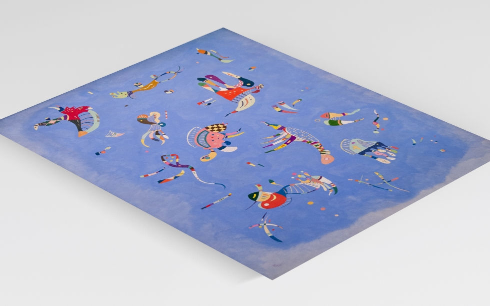 Miniatura: wassily Kandinsky,azul do céu,céu azul,Sky Blue,quadro,poster,gravura,reprodução,canvas,replica,releitura,tela,comprar,copia,