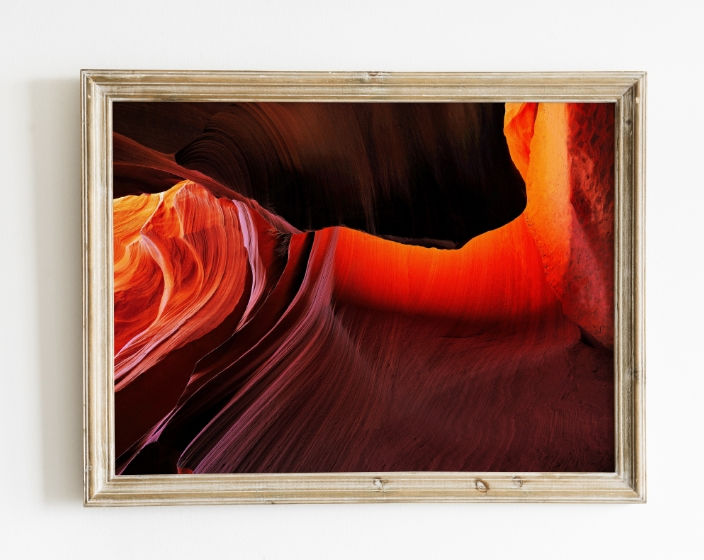 Quadro Decorativo Abstrato Moderno Efeito 3D,Antelope Canyon,quadro,poster,gravura,réplica,reprodução,canvas,pintura,comprar