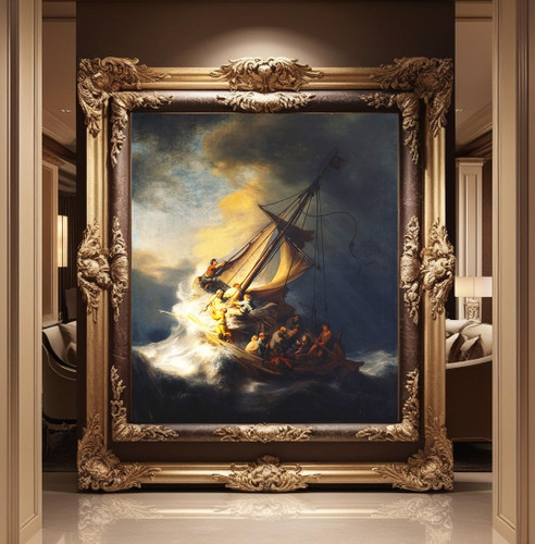 Rembrandt | Tempestade no Mar da Galileia | Quadro Réplica | Canvas