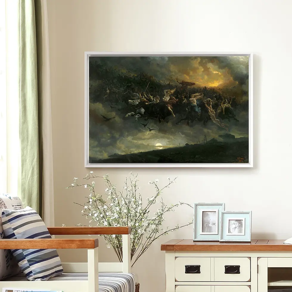 Miniatura: Peter Nicolai Arbo,A Caçada Selvagem de Odin,quadro,reprodução,poster,canvas,gravura,replica,tela,pintura,comprar,copia,obra,