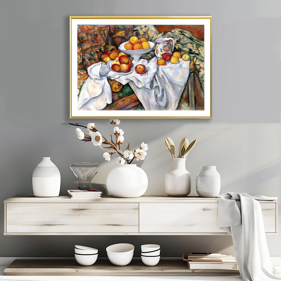 Miniatura: cezanne,natueza morta com maçãs e laranjas,quadro,poster,gravura,reprodução,canvas,replica,tela,comprar,copia,fine art,giclée