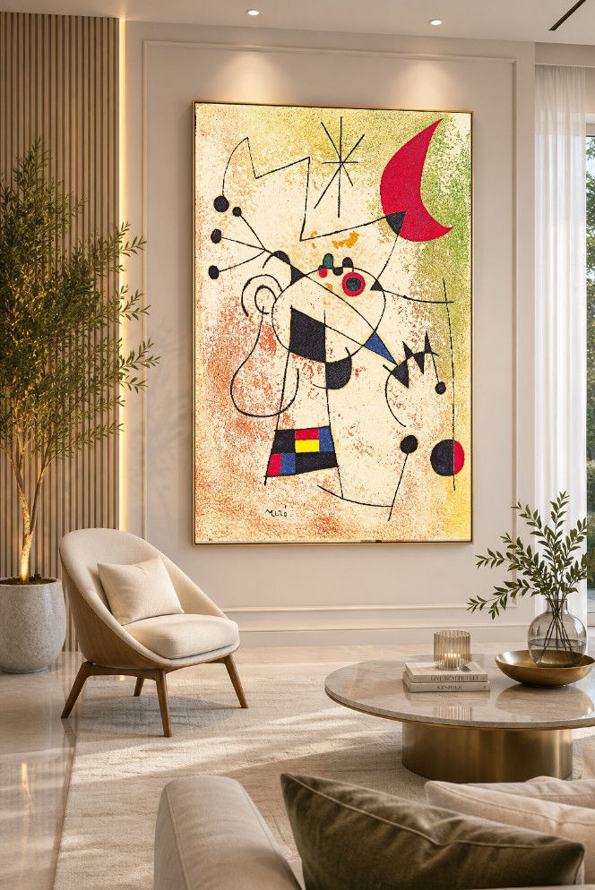 Joan Miró,O pássaro relâmpago cegado pelo fogo da lua,quadro,canvas,poster,replica,gravura,reprodução,tela,pintura,giclee