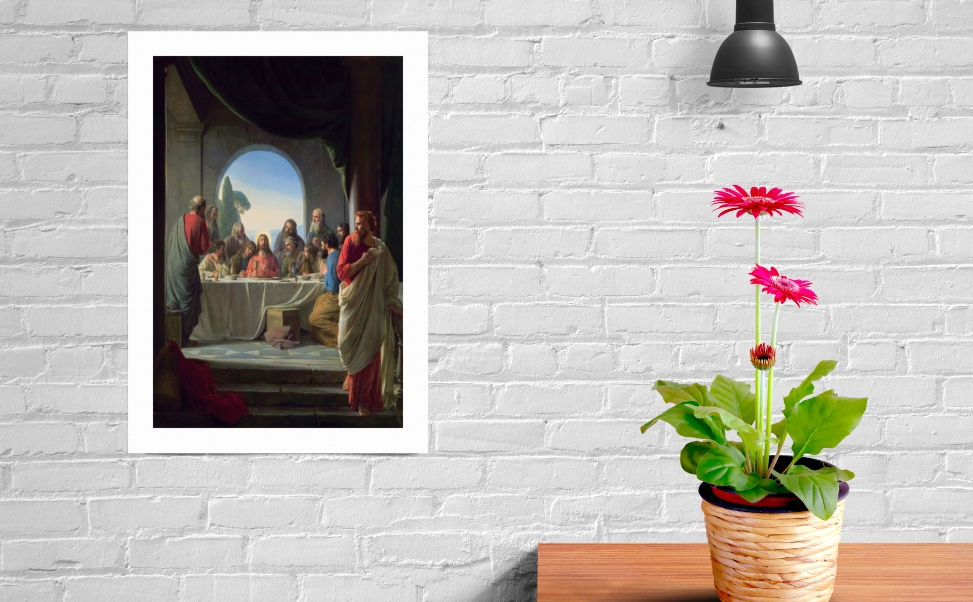 Miniatura: Carl Heinrich Bloch,Ultima Ceia,last Supper,quadro,poster,replica,canvas,reprodução,gravura,tela,comprar,copia,fine art,giclé