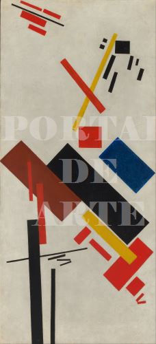 Miniatura: Kazimir Malevich,Casa em Construção,quadro,réplica,reprodução,canvas,poster,gravura,releitura,comprar,cópia,foto,tela,giclée