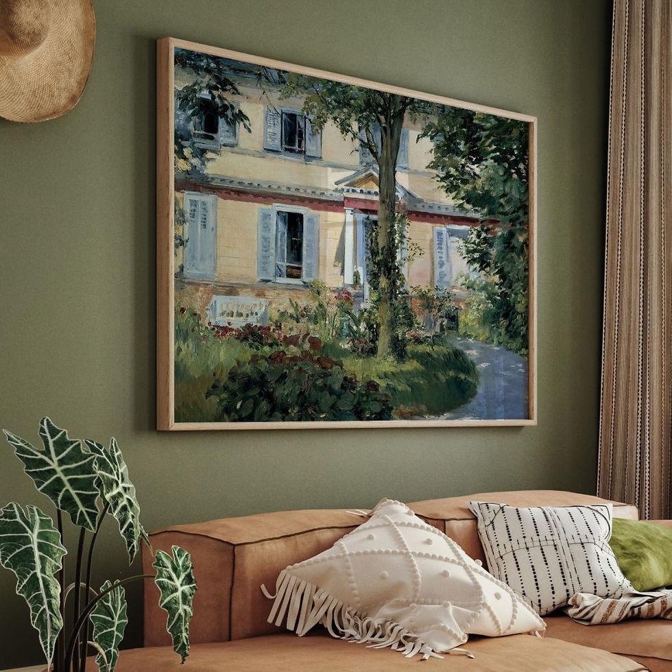 Miniatura: edouard Manet,Casa em Rueil,House of rueil,quadro,poster,gravura,canvas,replica,reprodução,comprar,copia,fine art,giclée,obra