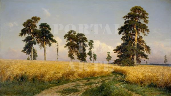 Miniatura: Ivan Shishkin,Campo de Trigo,comprar,quadro,poster,gravura,replica,canvas,reprodução,fototela,pintura,tela