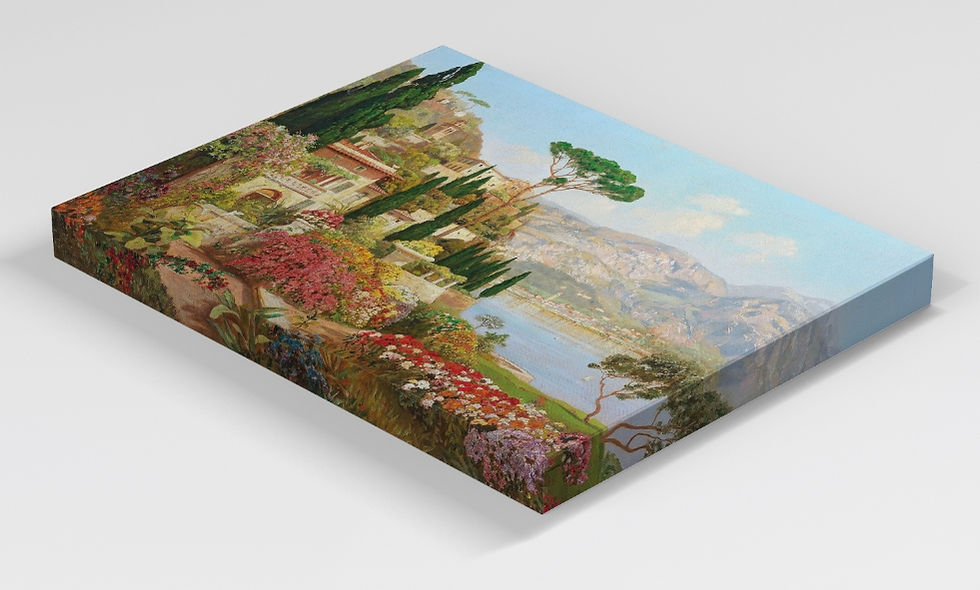 Miniatura: Alois Arnegger,Cena do Lago Garda,Paisagem italiana,Itália,quadro,poster,replica,canvas,gravura,reprodução,tela,comprar,copia