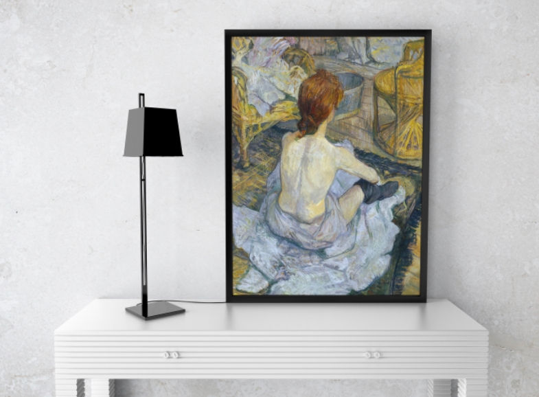 Miniatura: Toulouse-Lautrec,Toilette,rousse,quadro,réplica,reprodução,canvas,poster,gravura,tela,comprar,cópia,fine art,giclée,obra,arte