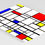 Miniatura: piet Mondrian,Composição,Azul,Vermelho,Amarelo,quadro,poster,gravura,canvas,replica,reprodução,releitura,comprar,copia,giclee