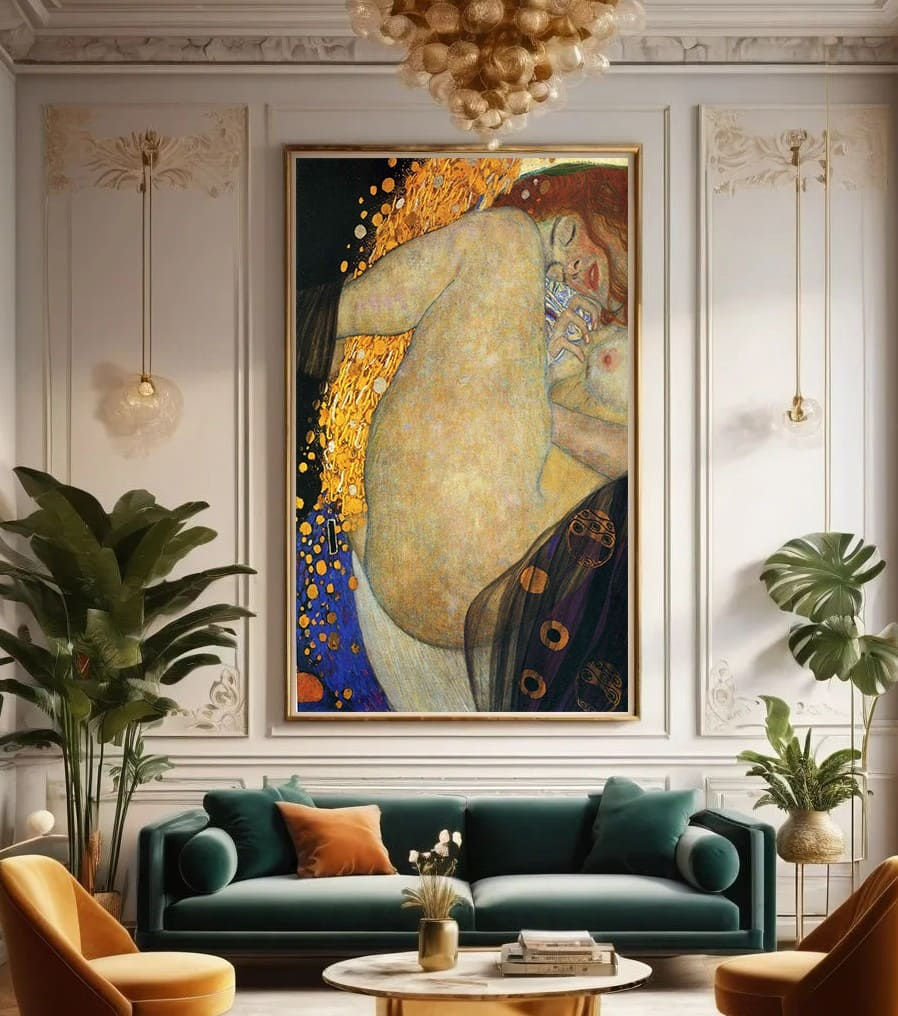 Gustav Klimt - Danae detalhe2