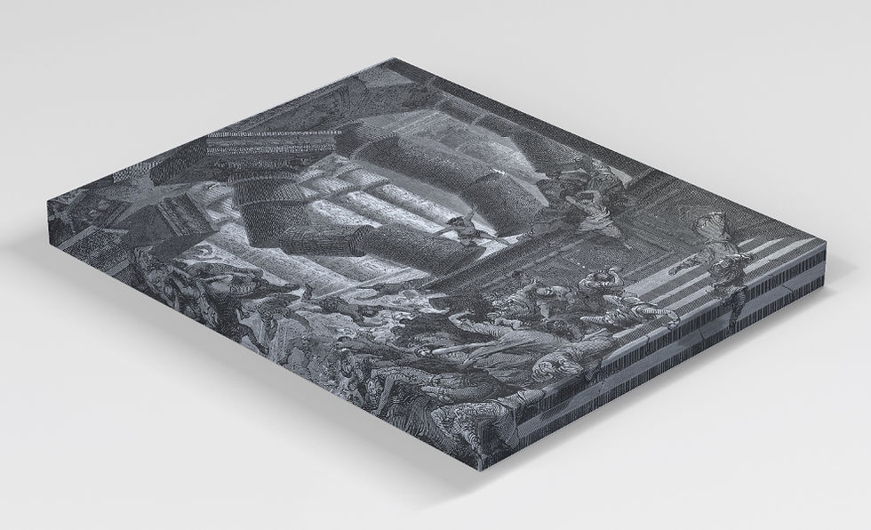 Miniatura: Gustave Doré,A Morte de Sansão,The Death of Samson,quadro,poster,replica,canvas,reprodução,gravura,tela,comprar,copia,pintura