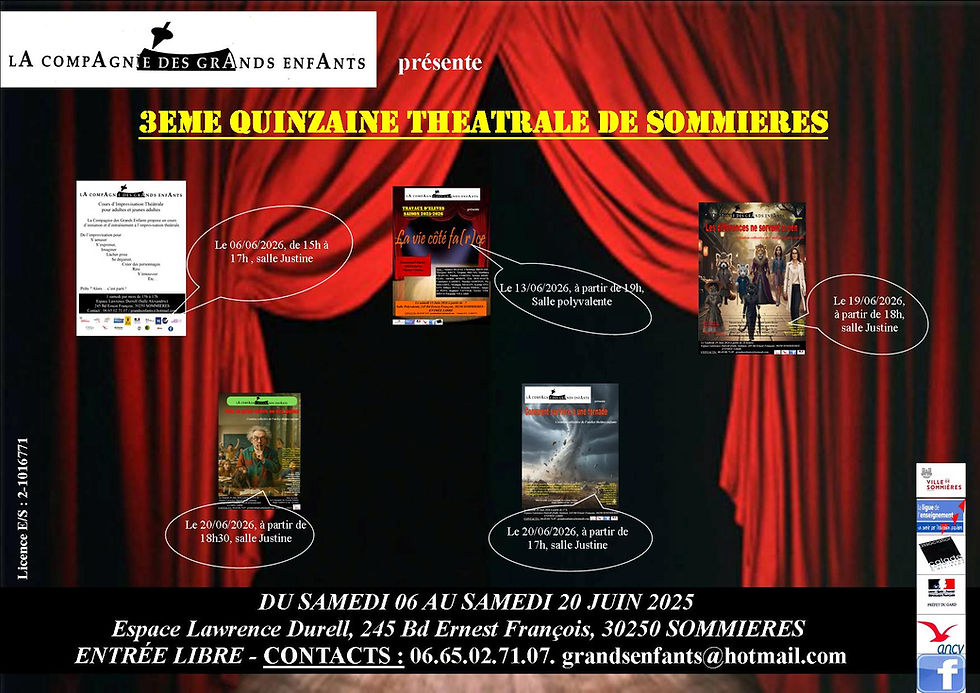 3e Quinzaine théâtrale de Sommières