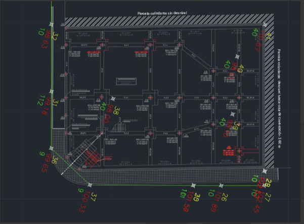 Encaje inicial del terreno