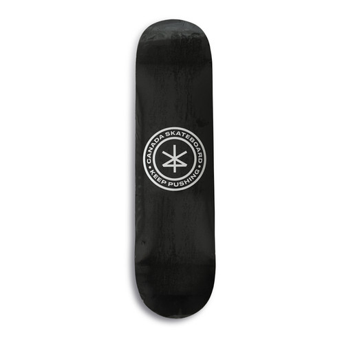 Canada Skateboard Keep Pushing Deck Canada Skateboard
