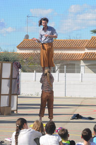 Envoyer valser, Compagnie Similaire. Intervention au Collège de Bouillargue (Gard)
