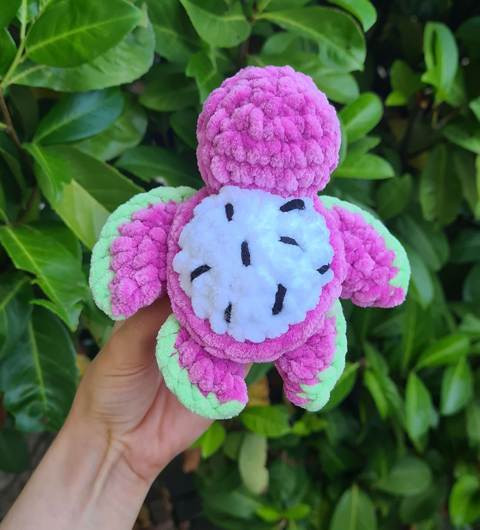 Miniature : Petite peluche tortue de mer fruit du dragon